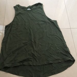 Old navy tank top in army green